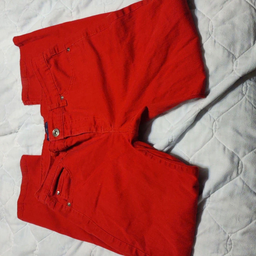 Bandolino Mandie Red Jeans Pants 10P Ladies